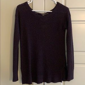 American eagle purple knit sweater